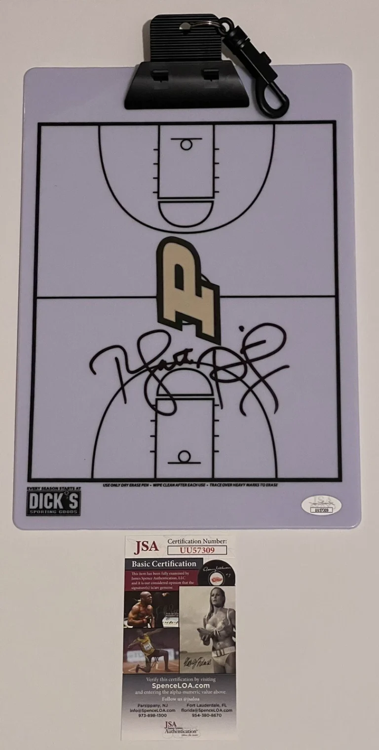 Matt Painter Signed Autographed Purdue Boilermakers Coaches Clipboard JSA