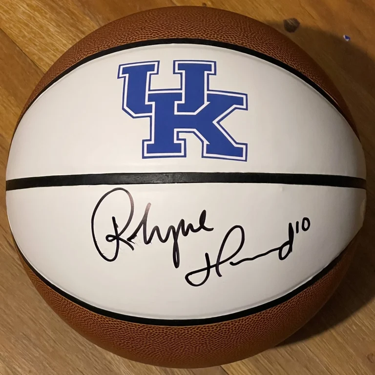 Rhyne Howard Signed Autographed Kentucky Wildcats Logo Basketball JSA #1 Pick