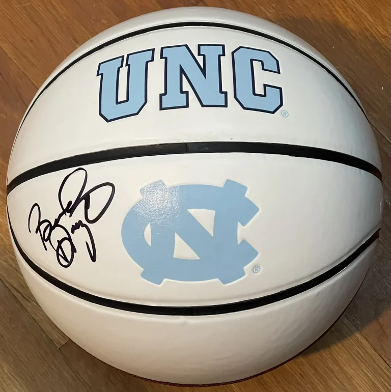 Brad Daugherty Signed Autographed North Carolina Tar Heels Logo Basketball JSA