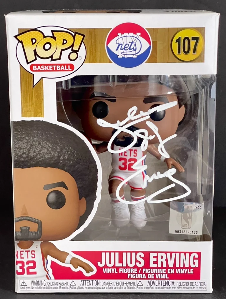 Julius Erving  Signed Autographed Philadelphia 76ers Funko Pop Vinyl Dr. J JSA
