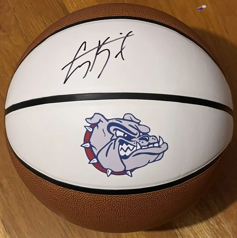 Corey Kispert Signed Autographed Gonzaga Bulldogs Logo Basketball JSA