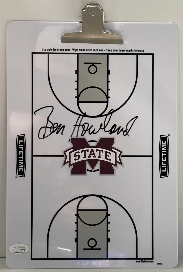 Ben Howland Signed Autographed Mississippi State Coaches Clipboard JSA