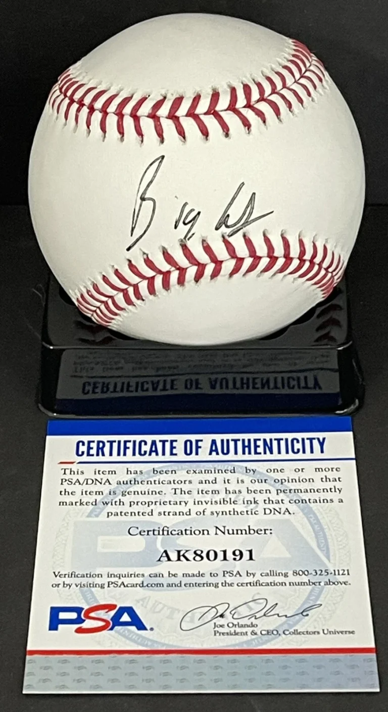 Dan Katz Signed Auto Big Kat Barstool Wisconsin Badgers OML Baseball PSA/DNA