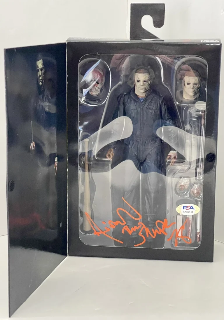 AIRON ARMSTRONG SIGNED MICHAEL MYERS NECA HALLOWEEN KILLS SHAPE FIGURE PSA/DNA