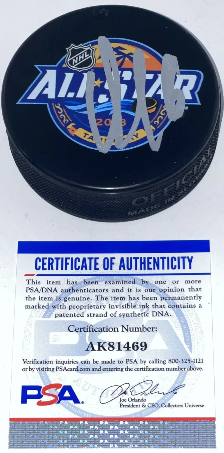 Aleksander Barkov Signed Autographed Florida Panthers Logo Puck PSA/DNA