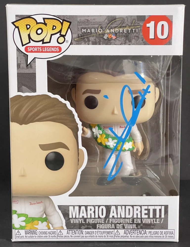 Mario Andretti Signed Autographed Funko Pop Vinyl Indy Car PSA/DNA