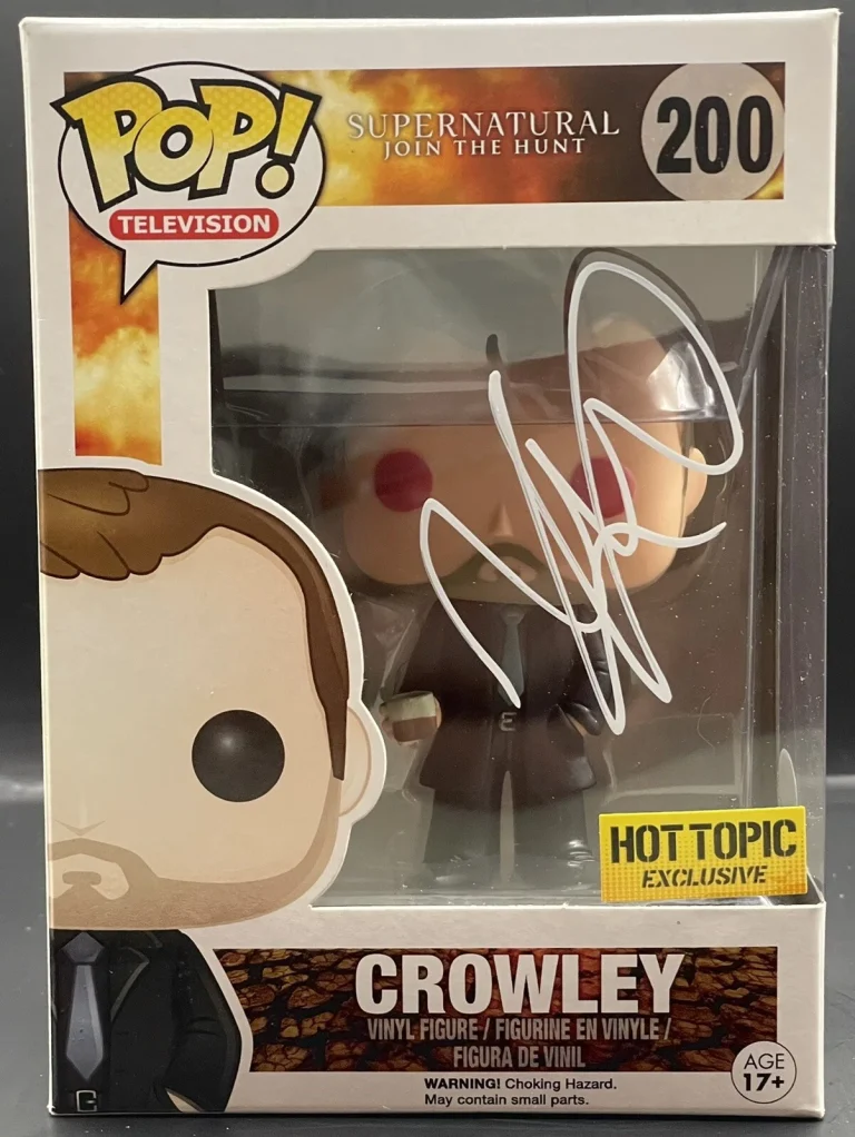 Mark Sheppard Signed Autographed Crowley Supernatural Hot Topic Funko Pop JSA