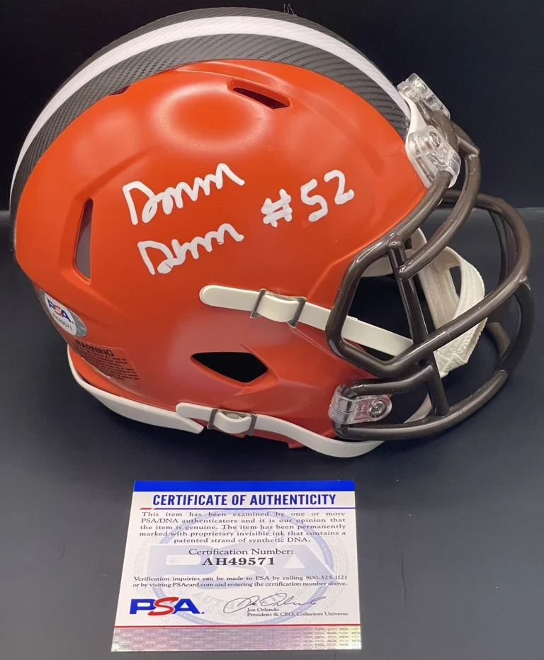 Dawson Deaton Signed Autographed Cleveland Browns Mini Helmet PSA/DNA
