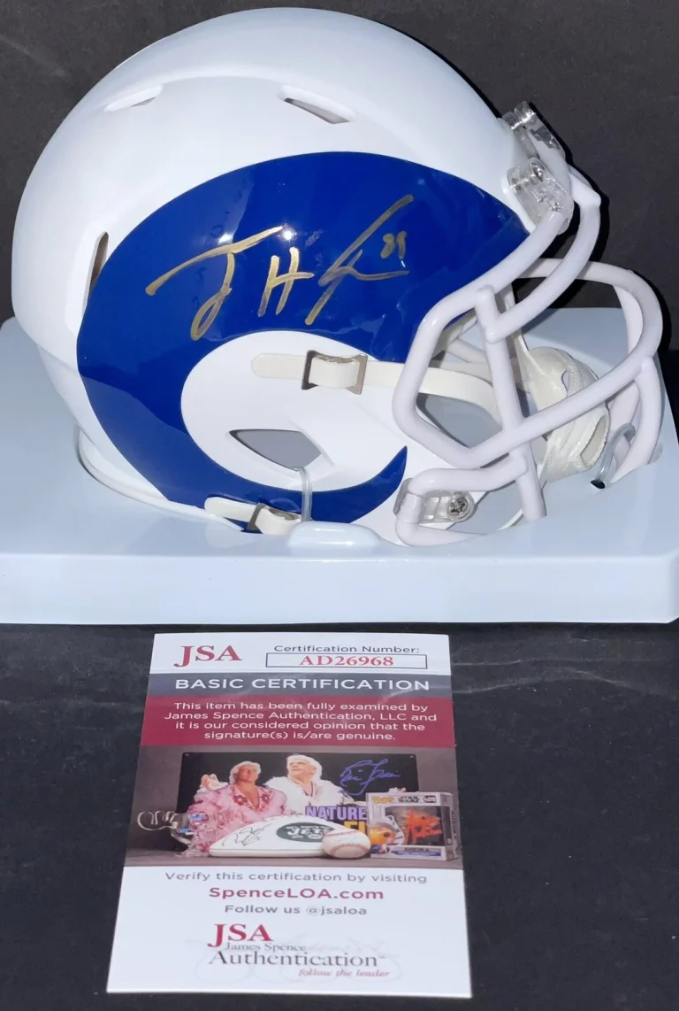 Tyler Higbee Signed Autographed Los Angeles Rams AMP Mini Helmet JSA