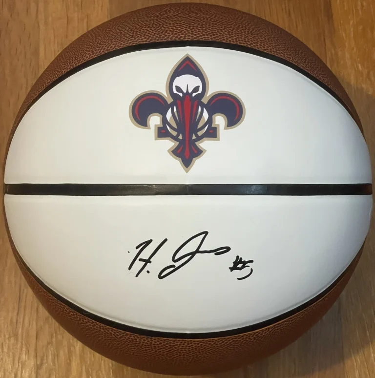 Herbert Jones Signed Autographed New Orleans Pelicans Logo Basketball JSA COA