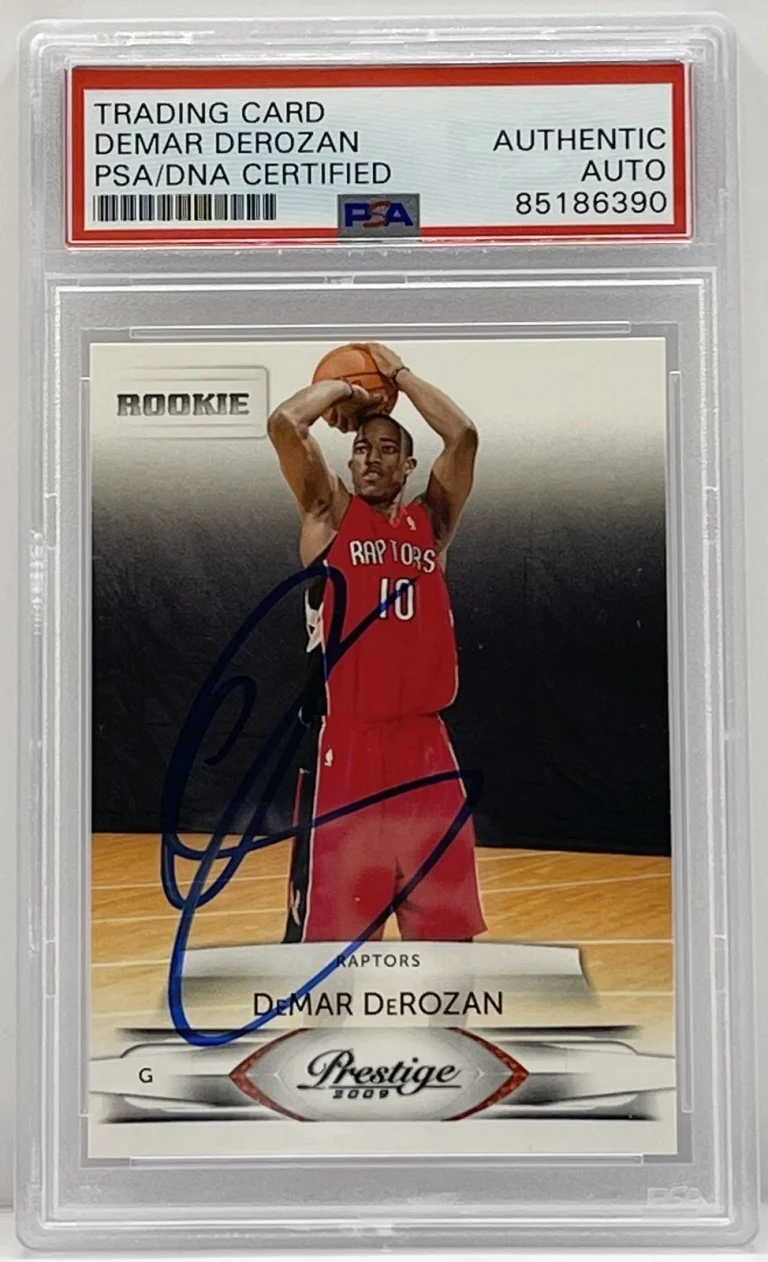 DeMar DeRozan Signed 2009-2010 Prestige Rookie  Raptors Bulls PSA/DNA Slabbed