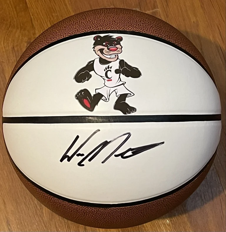 Wes Miller Signed Autographed Cincinnati Bearcats Logo Basketball JSA COA