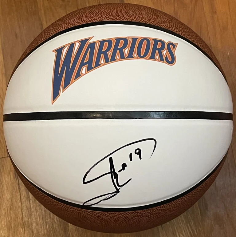 Leandro Barbosa Signed Autographed Golden State Warriors Logo Basketball JSA COA