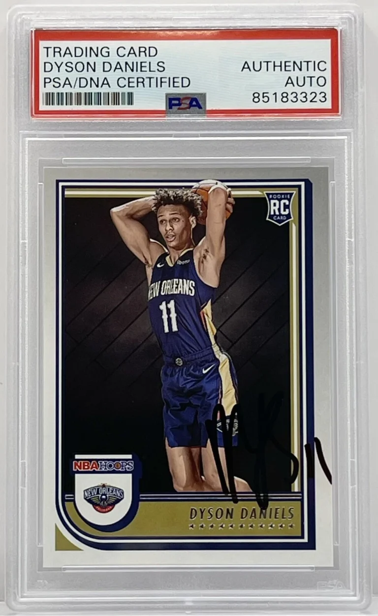 Dyson Daniels Signed 2022/2023 NBA Hoops Rookie Card PSA/DNA Slabbed