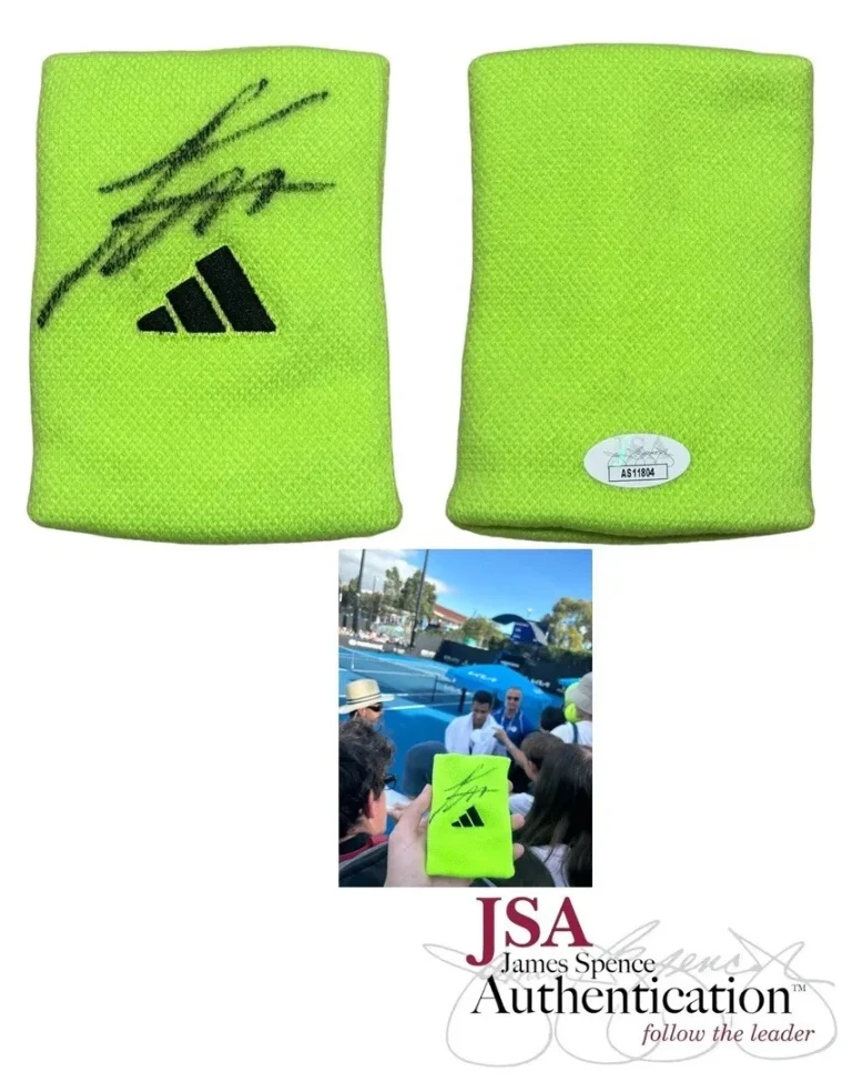 Felix Auger Aliassime Signed Match Used 2024 Australian Open Armband JSA AUTO AO