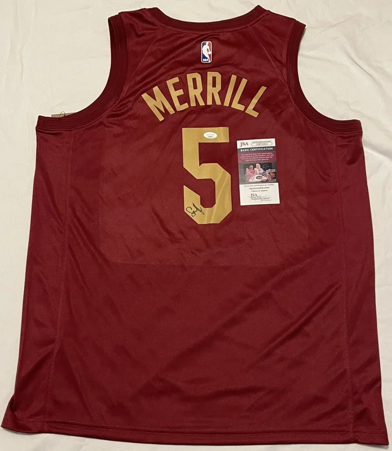 Sam Merrill Signed Autographed Cleveland Cavaliers Jersey JSA COA