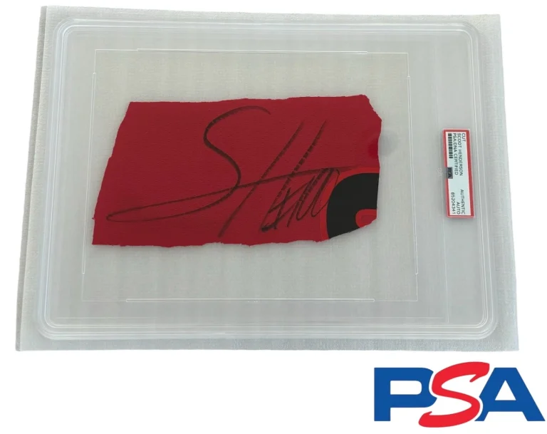 Scoot Henderson Signed Autographed Jersey Cut Auto Psa/Dna Encapsulated Blazers