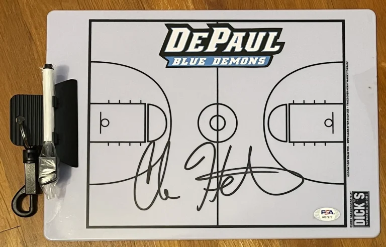 Chris Holtmann Signed Autographed DePaul Blue Demons Coaches Clipboard PSA/DNA
