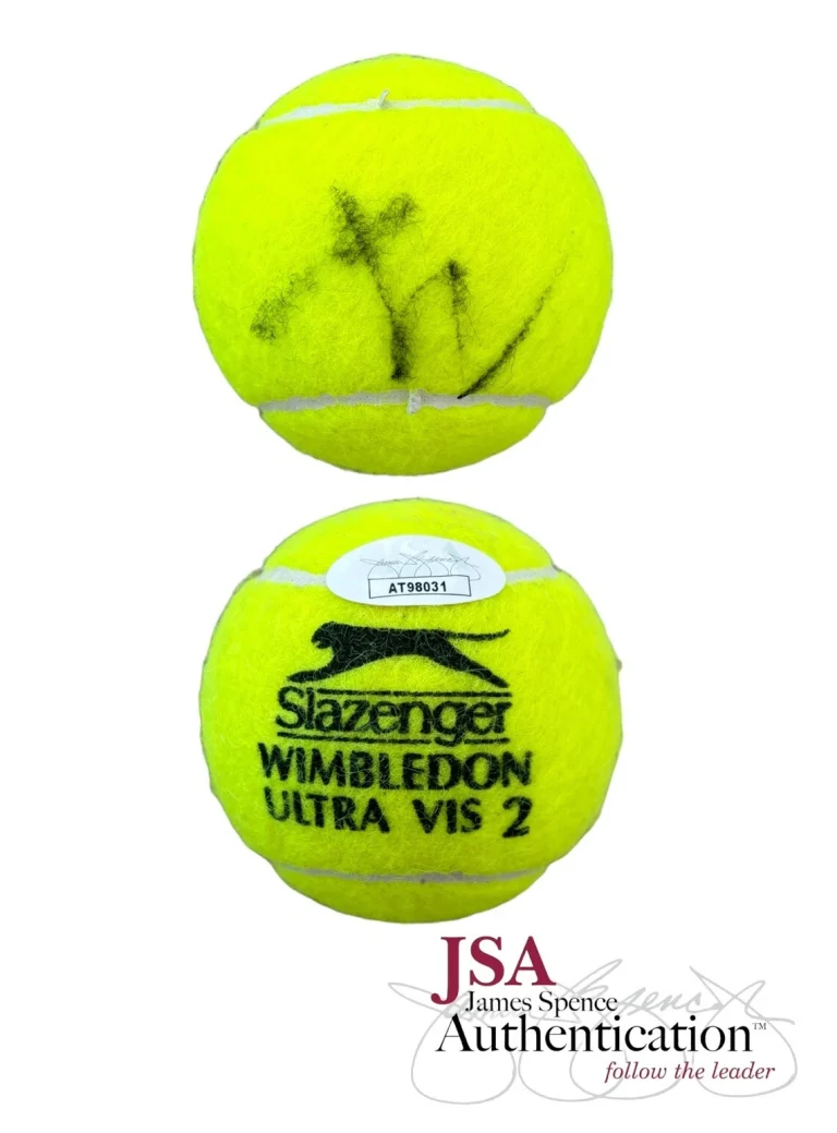 Emma Raducanu Signed Autographed Wimbledon Tennis Ball + JSA COA AUTO US Open