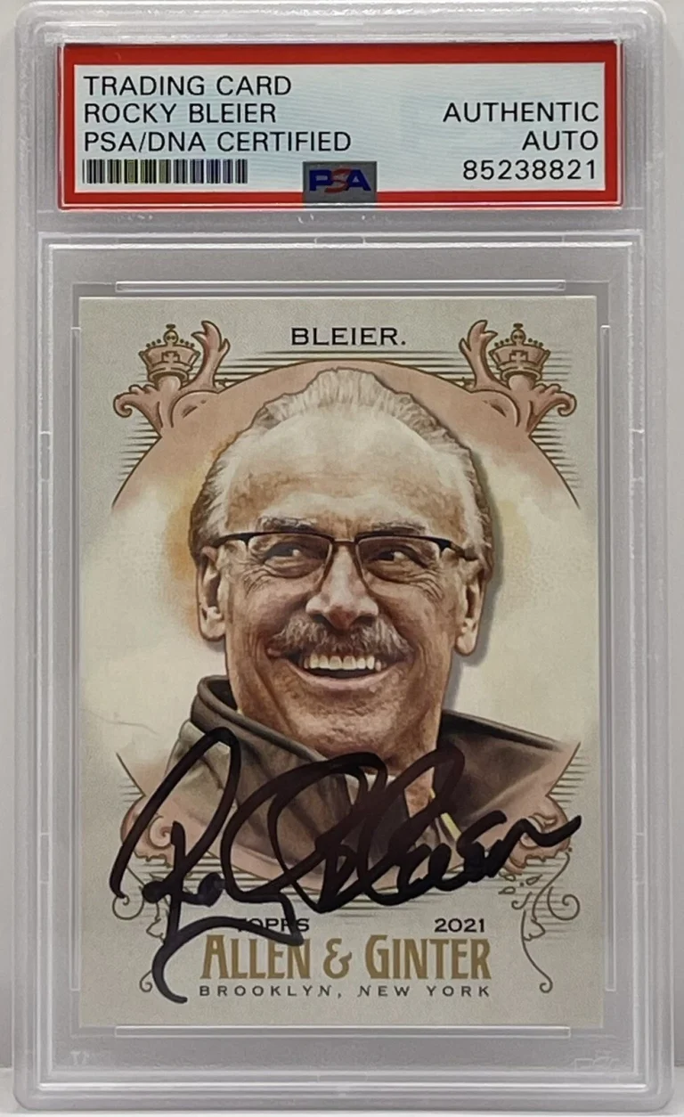 Rocky Bleier Signed 2021 Allen & Ginter Card Pittsburgh Steelers PSA/DNA Slabbed