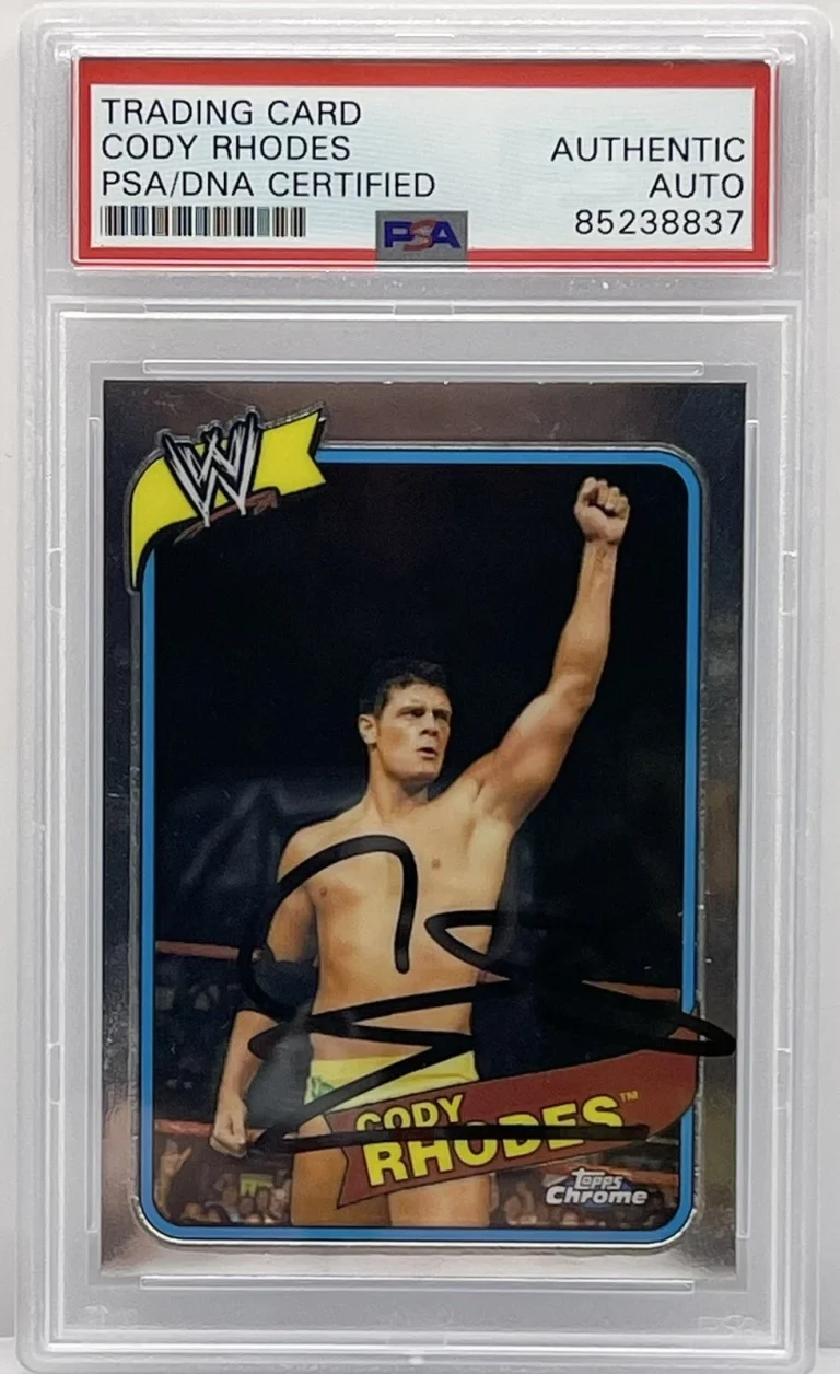 Cody Rhodes Signed 2008 Topps Chrome Heritage Rookie Card WWE PSA/DNA Slabbed