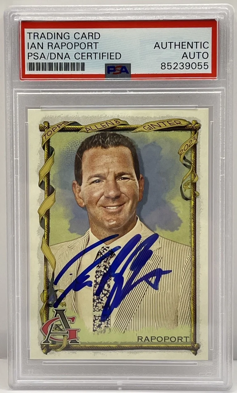 Ian Rapoport Signed 2023 Allen & Ginter Card NFL Network PSA/DNA Slabbed