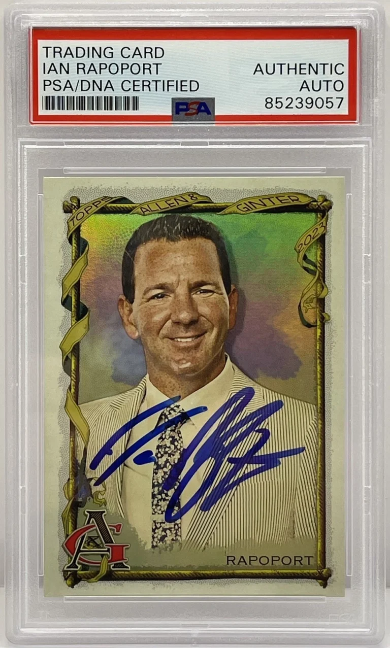 Ian Rapoport Signed 2023 Allen & Ginter Foil Card NFL Network PSA/DNA Slabbed