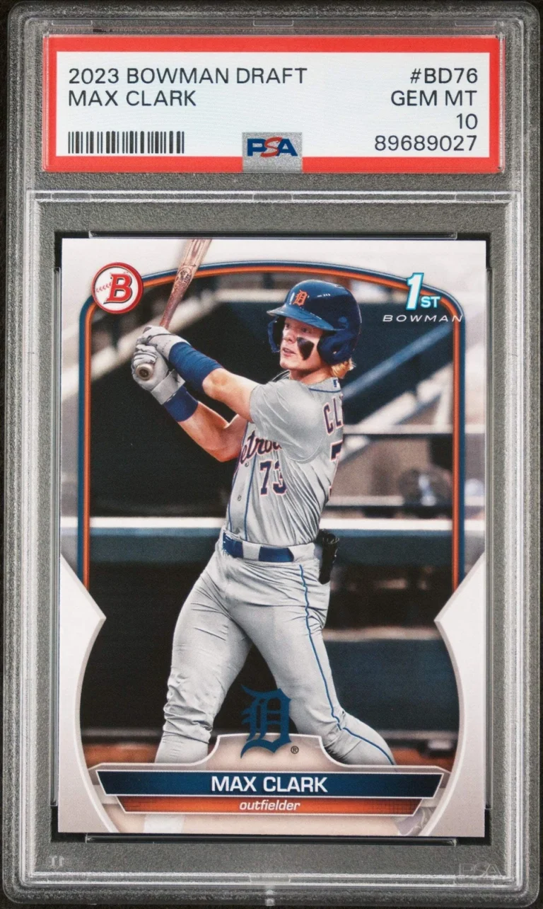 Graded 2023 Topps Bowman Draft Max Clark #BD76 Rookie RC Baseball Card PSA 10