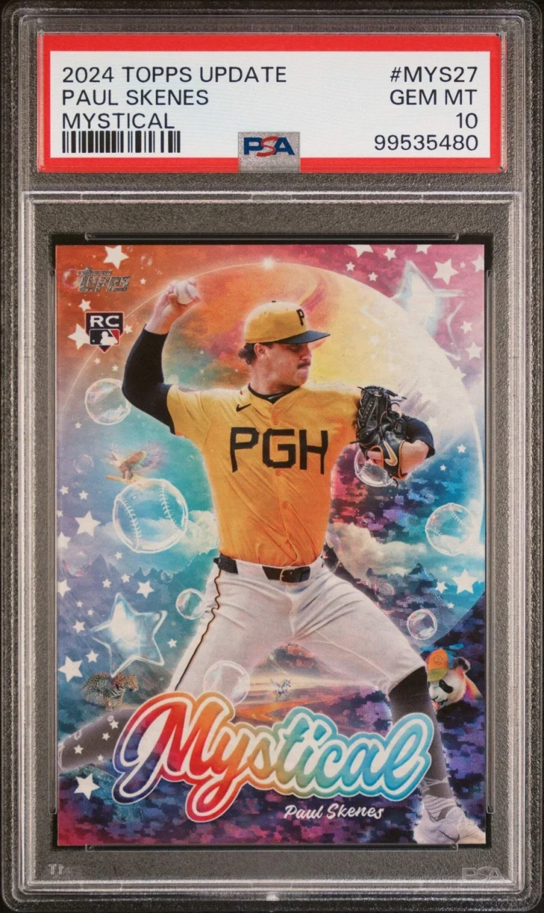 Graded 2024 Topps Update Paul Skenes #MYS27 Mystical Rookie Baseball Card PSA 10