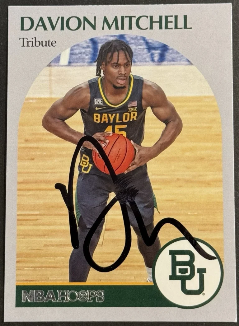 Davion Mitchell Signed 2021-22 Chronicles Hoops Rookie Card BAS Beckett COA