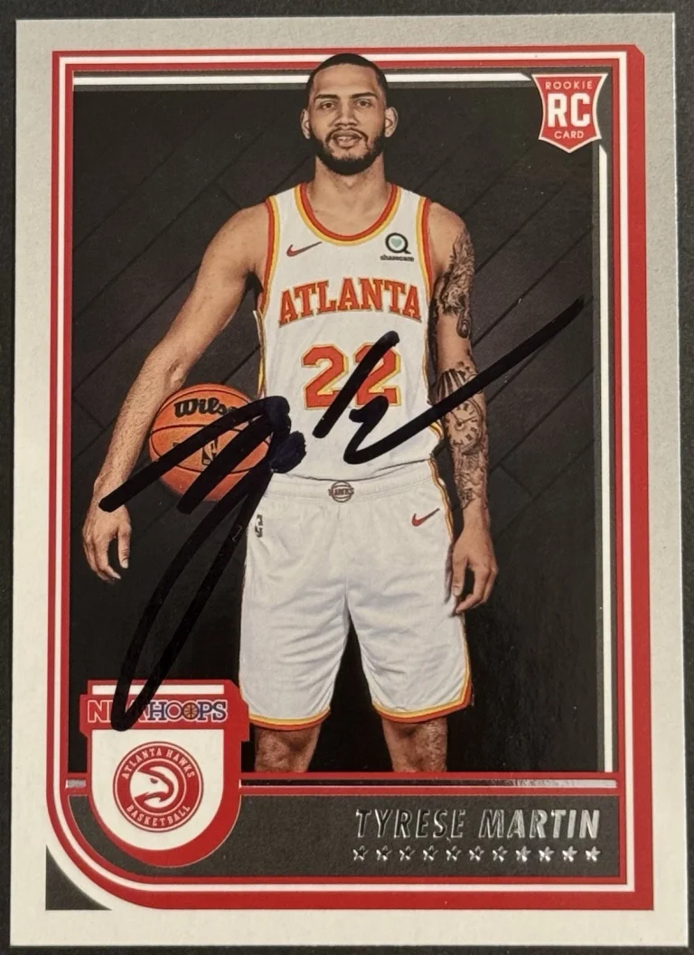 Tyrese Martin Signed 2022-23 NBA Hoops Rookie Card BAS Beckett COA