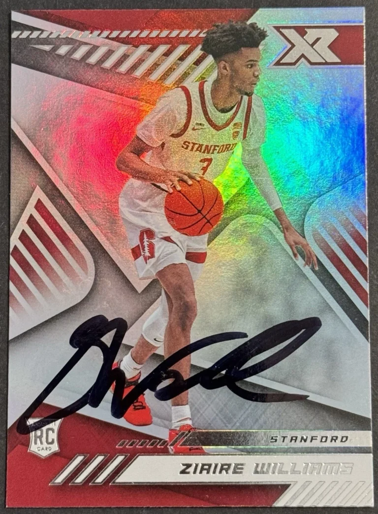 Ziarie Williams Signed 2021 Panini Draft Picks Rookie Card BAS Beckett COA