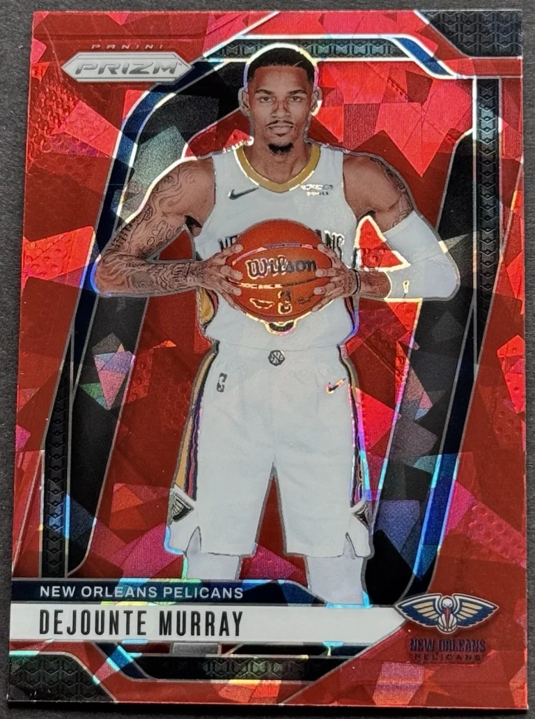 2024-25 Panini Prizm Red Cracked Ice Dejounte Murray New Orleans Pelicans #1