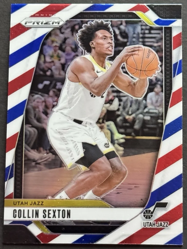 2024-25 Panini Prizm - Collin Sexton #151 Red White & Blue Prizm