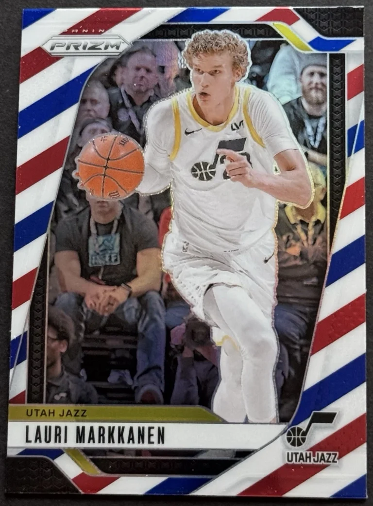 2024-25 Panini Prizm Lauri Markkanen Red White Blue Prizm #186 Jazz
