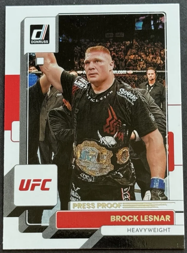 2023 Donruss UFC Brock Lesnar #151 Silver Press Proof