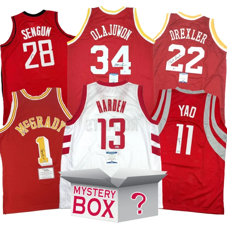 Autographed/Signed Houston Basketball Jersey Mystery Box PSA JSA or Beckett COA