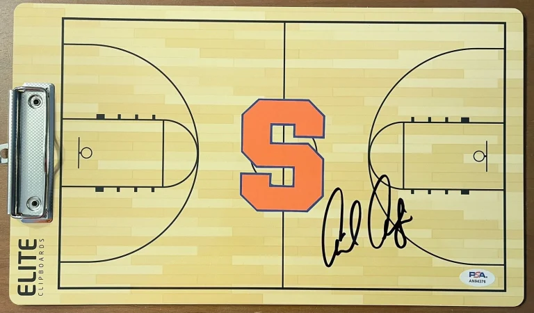Adrian Autry Signed Autographed Syracuse Orange Coaches Clipboard PSA/DNA Coa