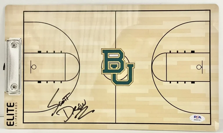 Scott Drew Signed Autographed Baylor Bears Coaches Clipboard PSA/DNA