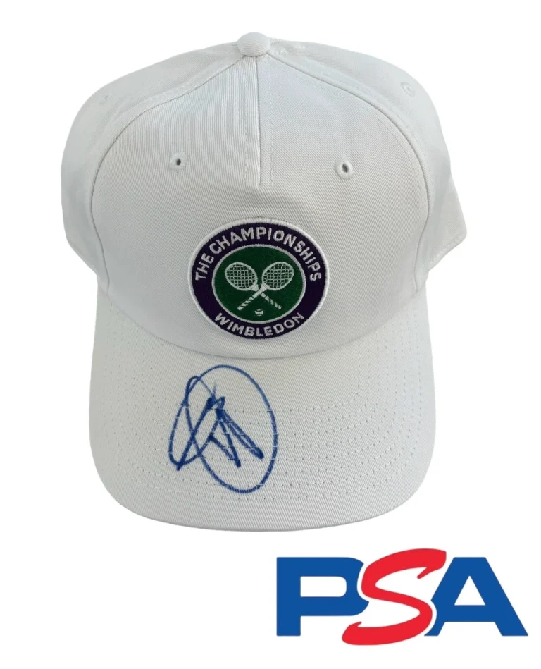Novak Djokovic Signed Autographed Wimbledon Tennis Hat Psa/Dna Coa Auto