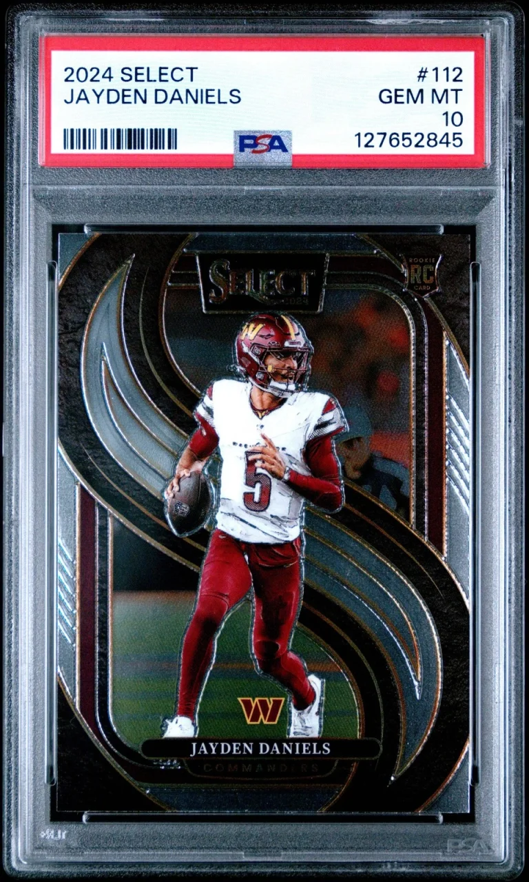 Graded 2024 Panini Select Jayden Daniels #112 Rookie RC Football Card PSA 10