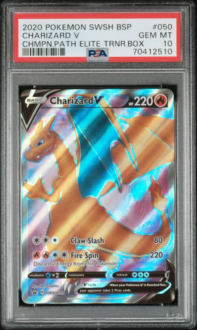 Graded 2020 Pokemon SWSH BSP #050 Charizard V Champion Path Elite Trainer PSA 10