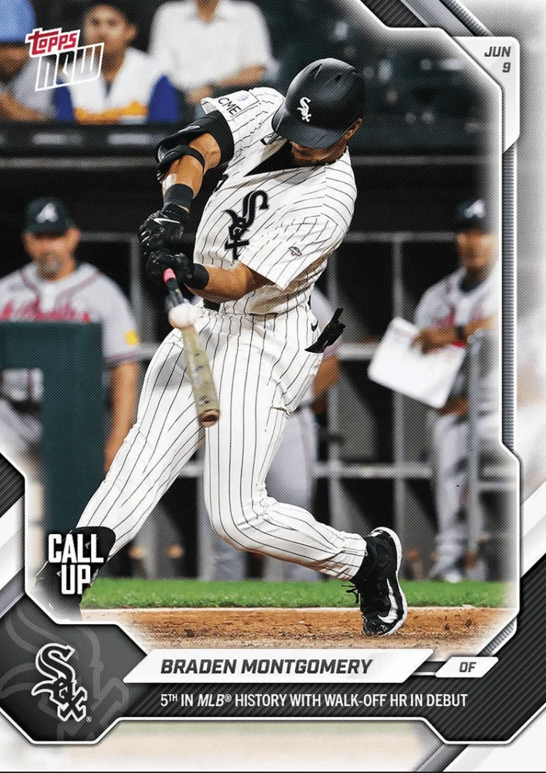 2026 Topps Now Braden Montgomery #311 Chicago White Sox RC Baseball Card