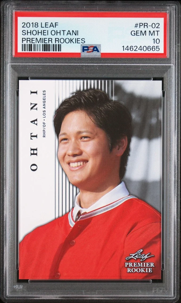 Graded 2018 Leaf Shohei Ohtani #PR-02 Premium Rookie RC Card PSA 10 Mint