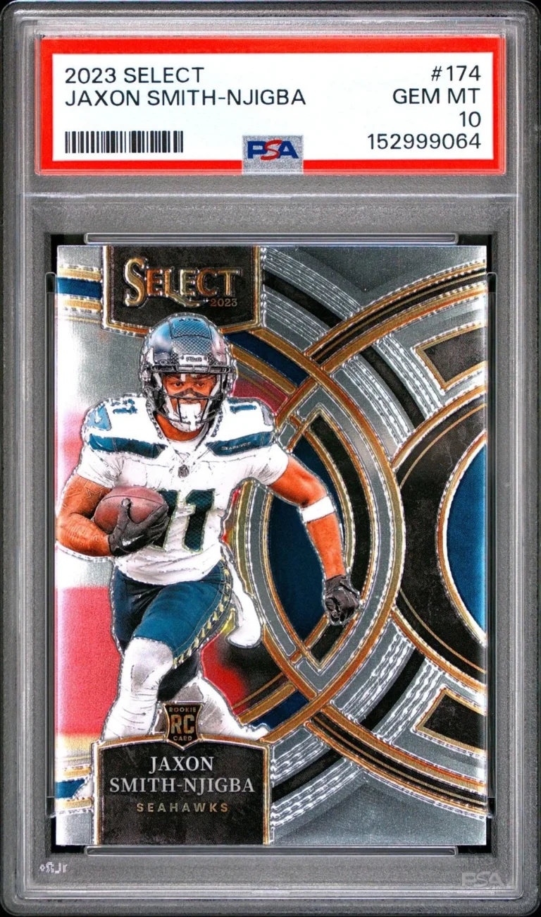 Graded 2023 Panini Select Jaxon Smith Njigba #174 Rookie RC Card PSA 10