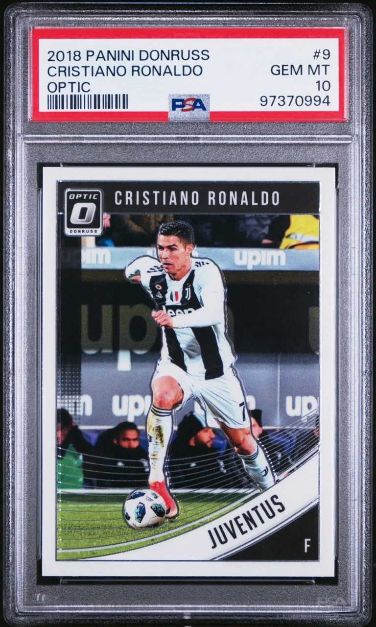Graded 2018 Panini Donruss Optic Cristiano Ronaldo #9 Card PSA 10 Gem Mint