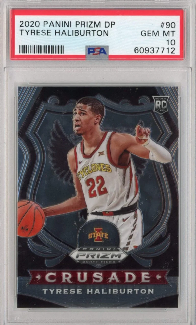 Graded 2020-21 Panini Prizm DP Tyrese Haliburton #90 Crusade Rookie Card PSA 10