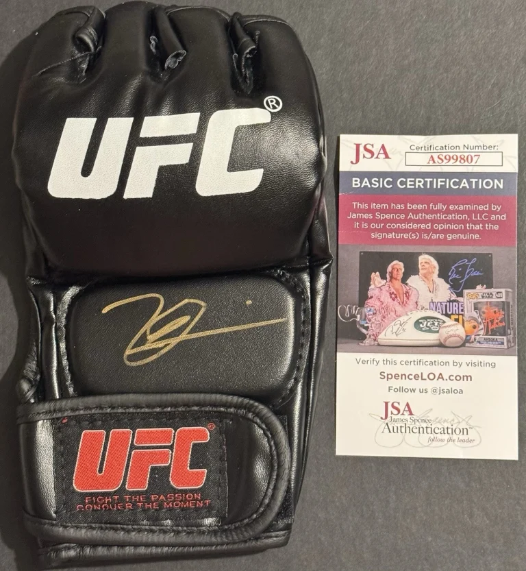 Dricus Du Plessis Signed Autographed UFC Glove JSA COA Champ
