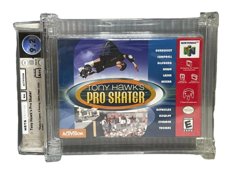 1999 Nintendo 64 Tony Hawk's Pro Skater WATA 9.2 A++