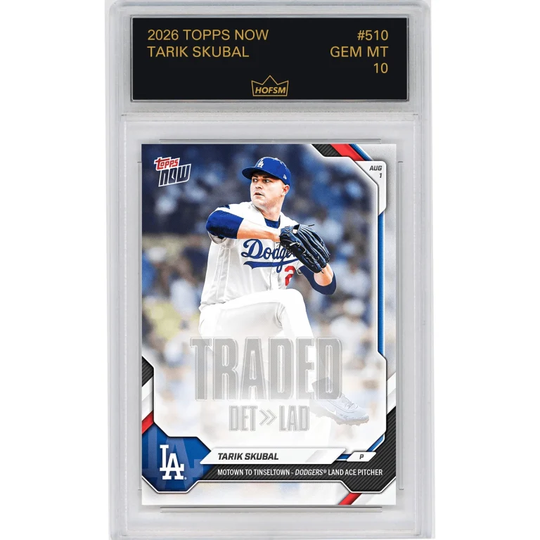 Graded 2026 Topps Now Tarik Skubal #510 Baseball Card HOFSM 10 Gem Mint